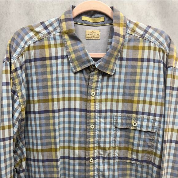 Tommy Bahama Mens Island Crafted Striped Button Up Shirt Size XXL Multicolor - Picture 2 of 9